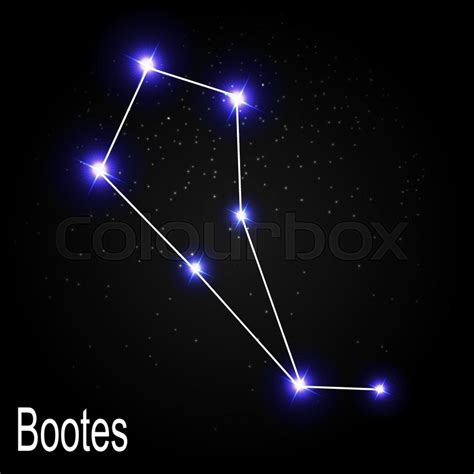 Bootes Constellation with Beautiful ... | Stock vector | Colourbox