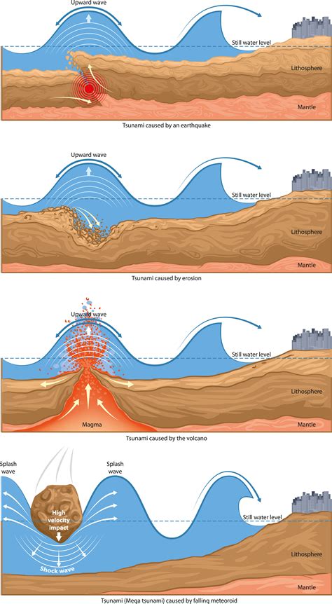 Earthquake Tsunami Diagram