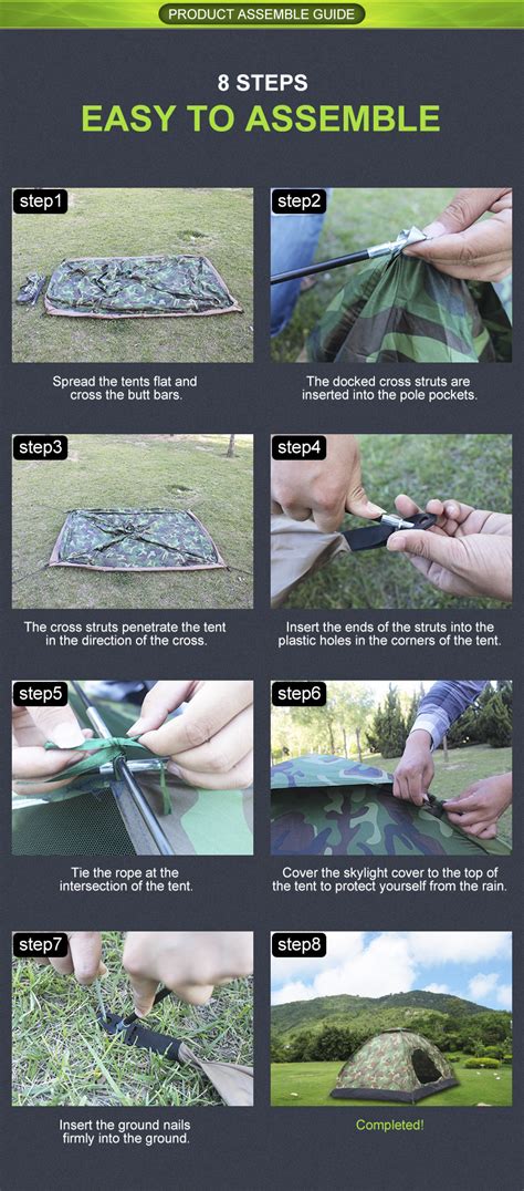 Introduce ways to intall camping tent, Steps to install camping tent