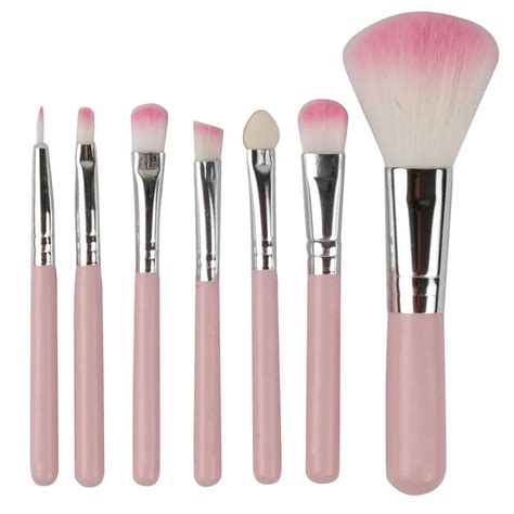 7Pcs Professional Cosmetic Facial Make Up Brush Kit Wool Makeup Brushes ...