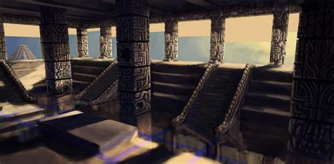 Aztec Interior WIP by Benjamin-the-Fox on deviantART