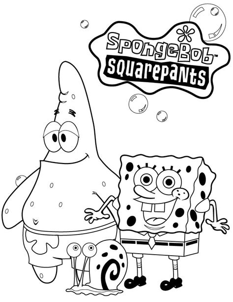 Coloring Page Spongebob Squarepants Printable. Cartoon Coloring ...