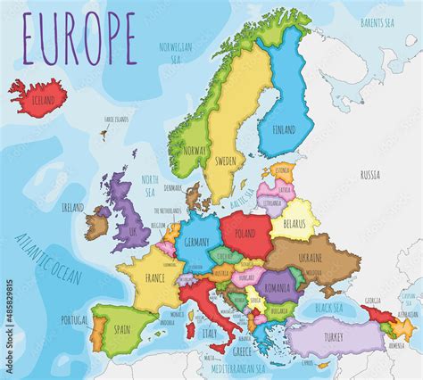 Europe Map Countries