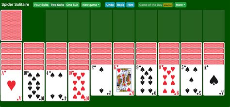 Spider Solitaire (4 Suits) - Online & 100% Free