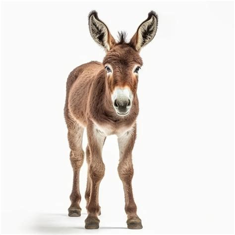 Premium AI Image | Baby Mule isolated on white generative AI