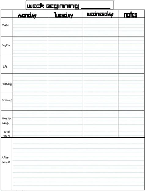 Student Planner - Free Printable Student Planner - Free Printable