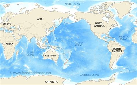 Oceans In The World Map – Interactive Map