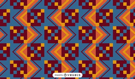 Kente Cloth Pattern Design Vector Download