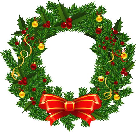 Clipart of christmas wreaths 3 image 2 - Clipartix