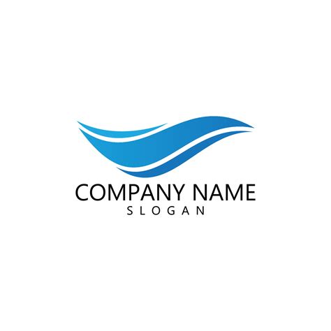 Water wave Logo 18889664 Vector Art at Vecteezy