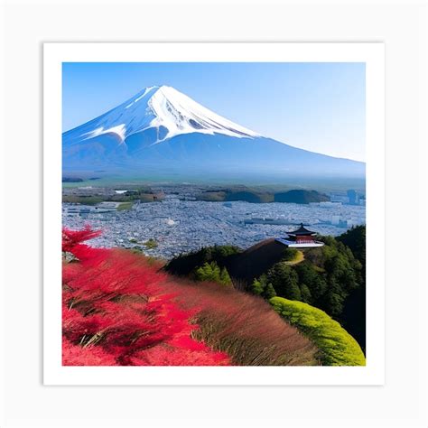 Beautiful Mt Fuji Art Print by Artistcom - Fy