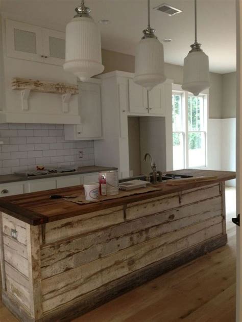 44 Awesome Rustic Kitchen Island Design Ideas - PIMPHOMEE