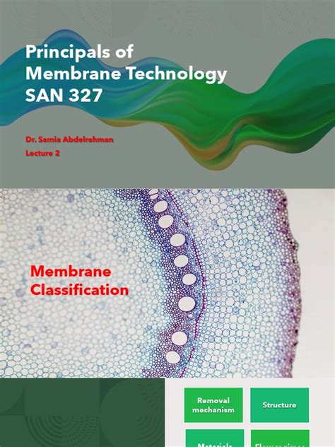 Lecture # 2 - Membrane Classification | PDF