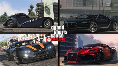 GTA Online vehicles based on Bugatti sports cars