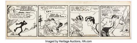 Al Capp LiL Abner Daily Comic Strip Original Art dated 10-27-41 United ...