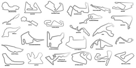 F1 Tracks 2022/23 in STL Format - Etsy