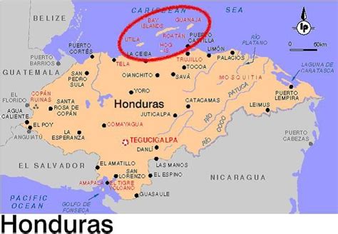 Roatan Honduras Map Google Map