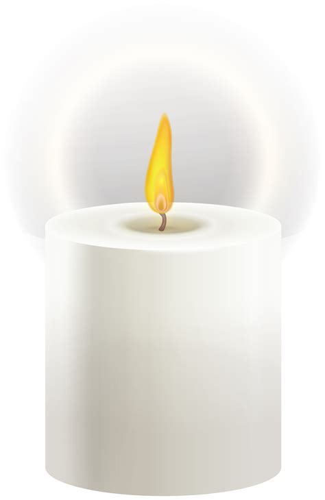 White Pillar Candle PNG Clip Art - Best WEB Clipart