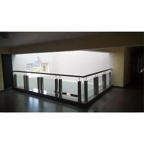 Tempered Glass Balcony Railing at Rs 400/square feet | Balcony Railing ...