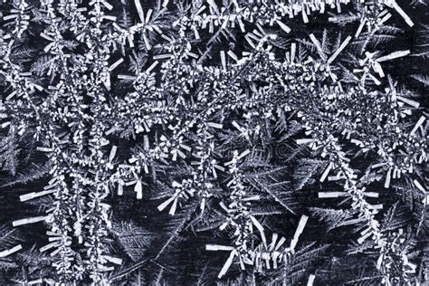 Hoar Frost Crystals Closeup Stock Photo - Image of flake, macro: 125480066