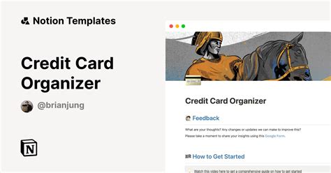 Credit Card Organizer Template | Notion Marketplace