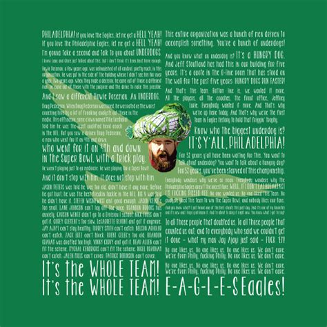 Jason Kelce Parade Speech – white - Eagles - T-Shirt | TeePublic