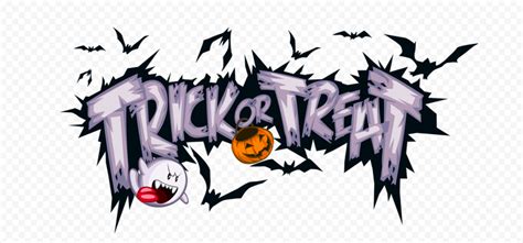 Halloween Trick Or Treat Logo PNG Image | Citypng