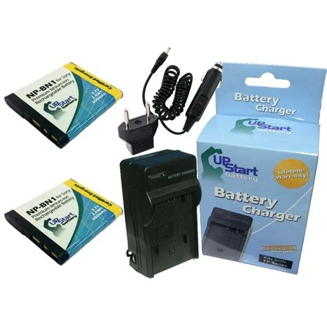 2x Pack - Sony Cybershot DSC-WX80 Battery + Charger with Car & EU ...