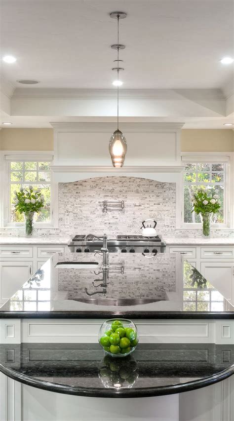 Kitchen Backsplash With Black Granite - Kitchen Ideas