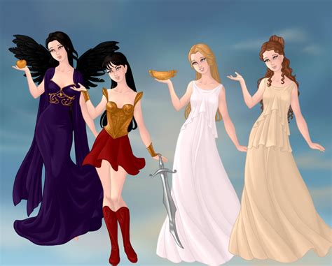 Four Daughters of Hera and Zeus by PoisonDLucy13 on DeviantArt