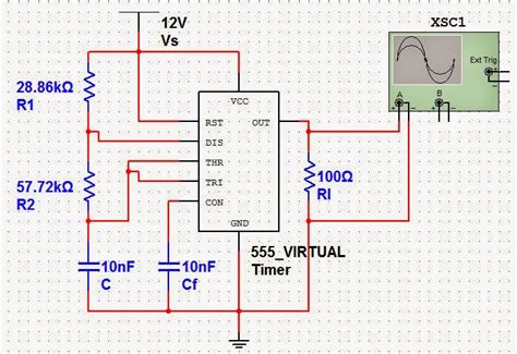 Circuit Diagram Of Astable Multivibrator Using 555 Timer