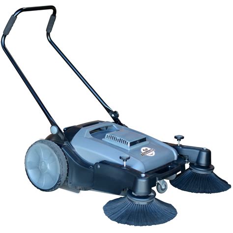 Commercial 38" Push Sweeper with Triple Power Brooms – Tomahawk Power