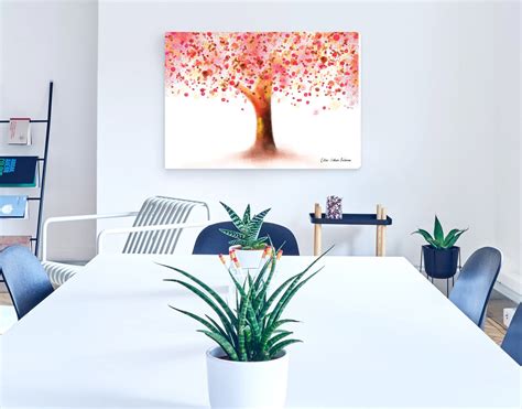 Tree Wall Art Canvas Art Tree Tree Painting Tree Canvas - Etsy