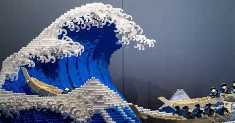 Japanese LEGO Artist Recreates Hokusai's "The Great Wave Off Kanagawa ...