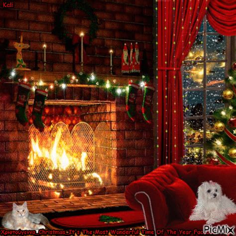 Fireplace christmas - Free animated GIF - PicMix