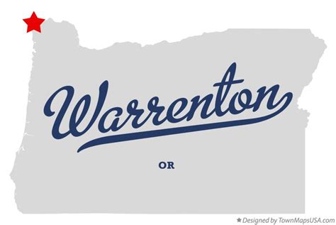 Map of Warrenton, OR, Oregon