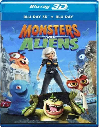 Monsters vs. Aliens 3D Blu Ray 2009