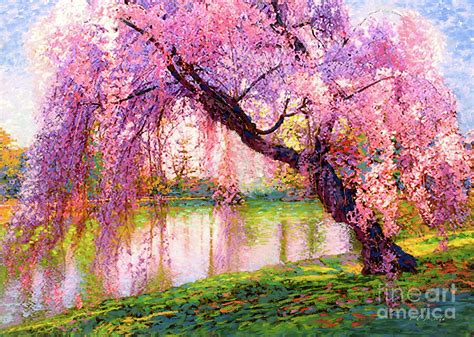 Cherry Blossom Beauty Painting by Jane Small - Pixels