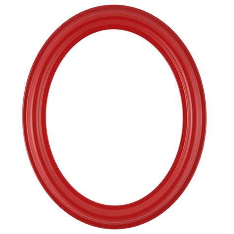 Oval Frame in Holiday Red Finish | Red Picture Frames