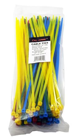 100-pc. 10" Colored Zip Cable Ties