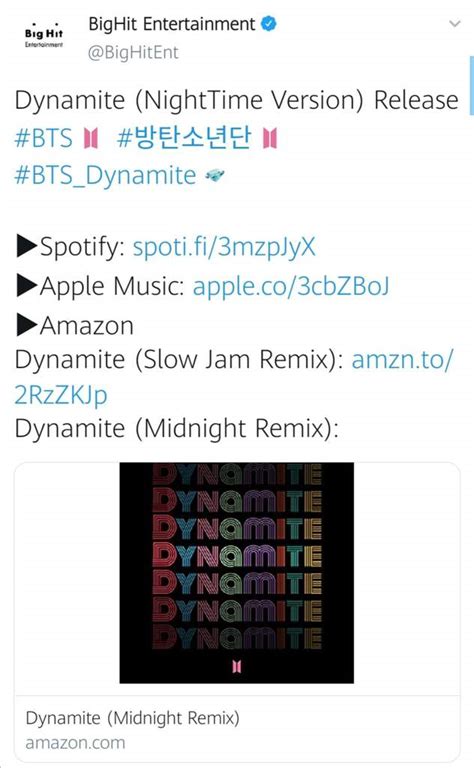 4 NEW REMIXES OF DYNAMITE RELEASED TODAY | BTS Amino