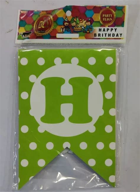 Paper Green Happy Birthday Banner at Rs 10/packet in Mumbai | ID ...