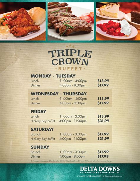 Triple Crown Buffet - Delta Downs Racetrack, Hotel & Casino