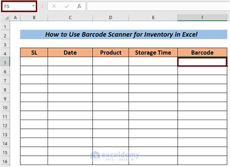 How to Use a Barcode Scanner for Inventory Counts in Excel