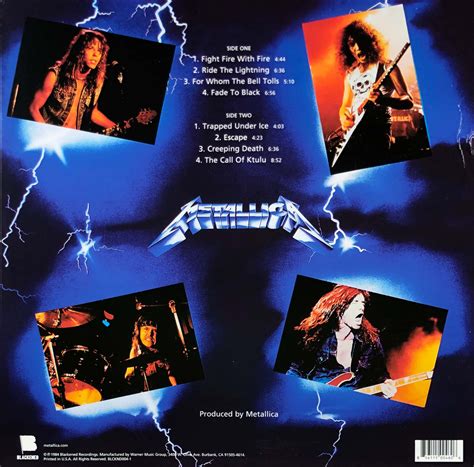 Metallica Ride The Lightning Vinyl