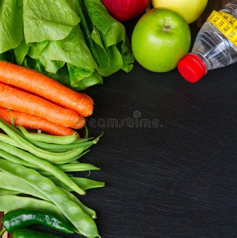 Healthy Food On Table Stock Image Image Of Carrot Apples 70350507