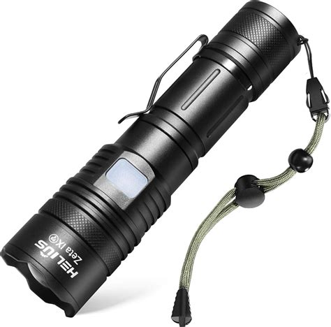 Amazon.co.jp: Helius Flashlight, LED, Strong, Military, Strong, LED ...