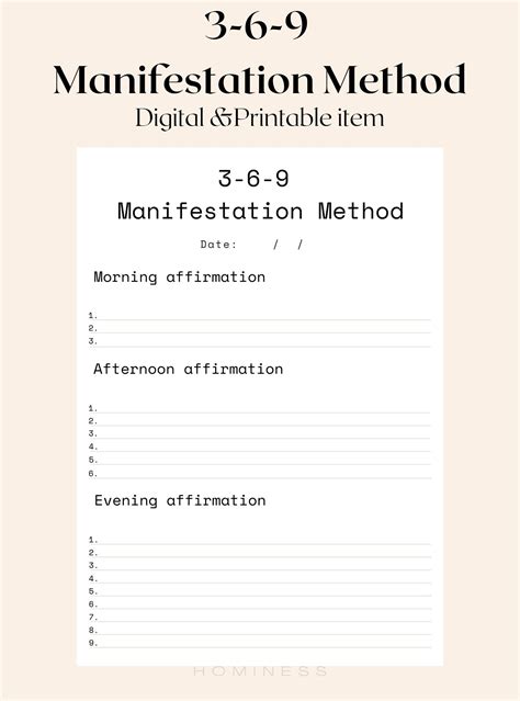 369 Manifestation Method. 369 Manifestation Journal. Manifestation ...