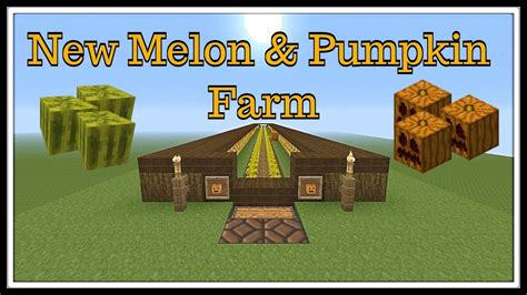 Minecraft Melon Farm Design