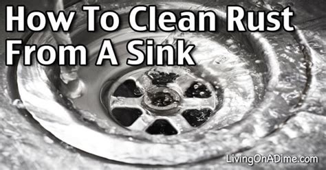 How to Clean Rust Stains Off Of A Stainless Steel Sink - Living On A Dime